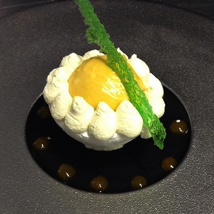 Vacherin mangue ananas, sublime de mascarpone vanille. Vacherin mangue ananas, sublime de mascarpone vanille.