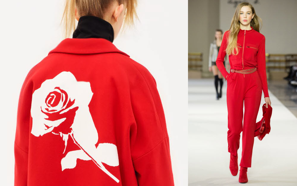 Tendance clé de l'automne-hiver 2018/2019 : le ROUGE.