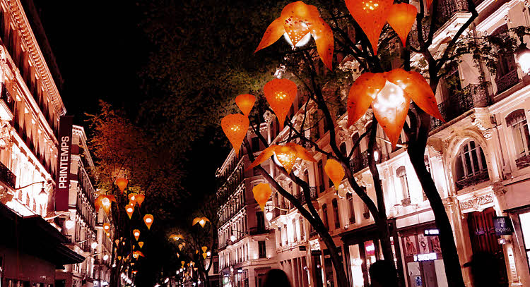 Fête des Lumières à Lyon - Projet de Christophe Martine (2018).