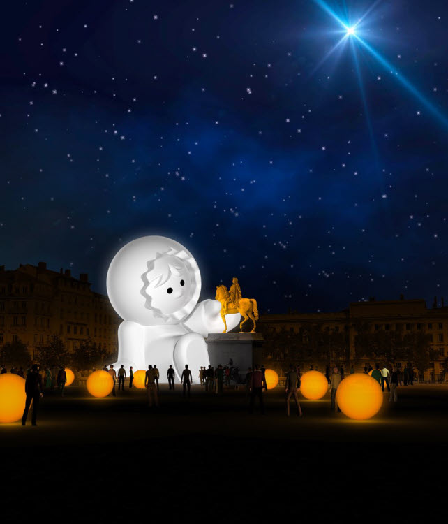 Fête des Lumières 2018 à Lyon : les Anooki.