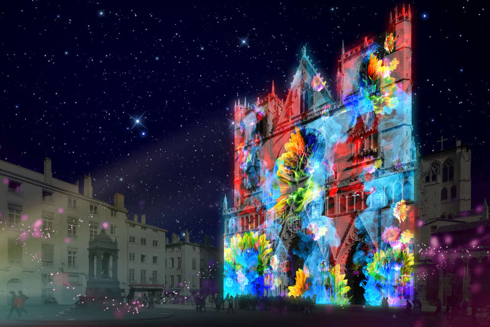 Fête des Lumière 2018 à Lyon : "Pigments de Lumière".