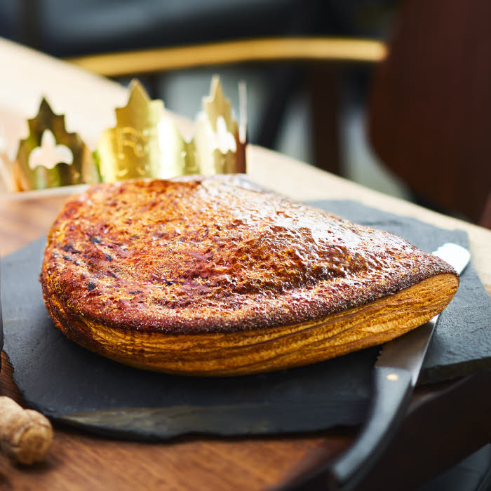 Galette des rois du chef Matthieu Dalmais, façon chausson aux pommes