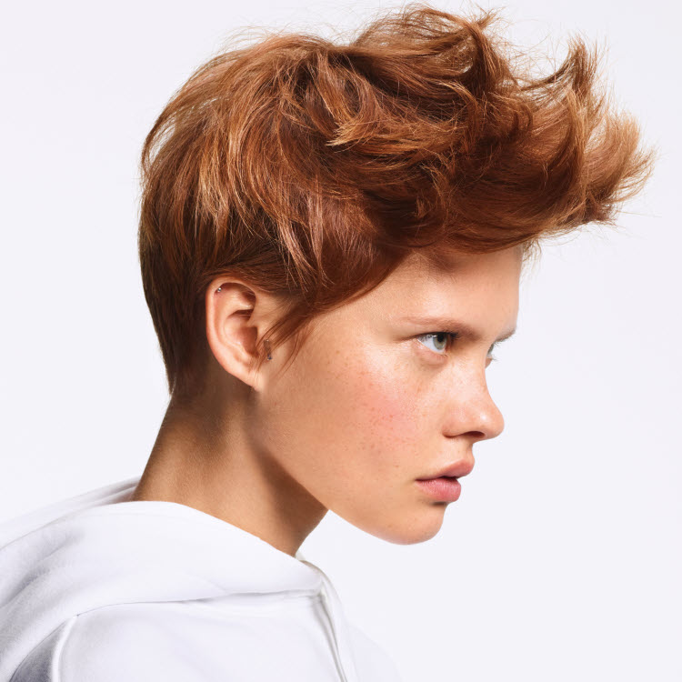 Coiffure cheveux courts Camille ALBANE - printemps-été 2019.