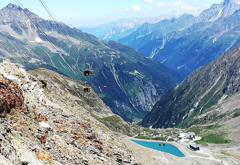 Cable cars vers le glacier  de Stubai © ABCfeminin.com