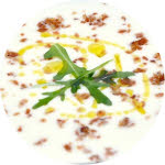 Gaspacho d’Asperges des Landes et chips de jambon de pays Gaspacho d’Asperges des Landes et chips de jambon de pays