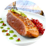 Magret de Canard sauce au Kiwi de l’Adour Magret de Canard sauce au Kiwi de l’Adour