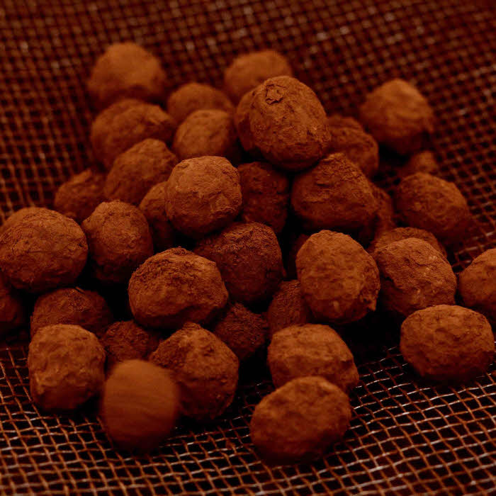 Les truffes au chocolat du chocolatier Patrick Roger.
