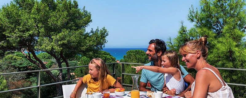 En famille dans une village vacances Belambra.