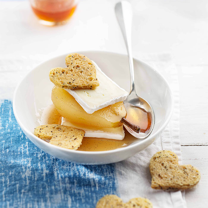 DESSERT APHRODISIAQUE - Poire pochée au vin et Caprice des Dieux