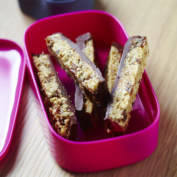 Zoom recette pour lunch box de Yannick Alléno : Barre de céréales stimulante