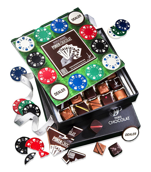 Idée cadeau de Noël FOOD n° 4 - Coffret Poker de PARIS CHOCOLAT