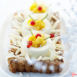 Croquant aux amandes et douceur de crème au chocolat blanc Croquant aux amandes et douceur de crème au chocolat blanc