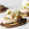 Blinis en tapas avec châtaignes façon brandade Blinis en tapas avec châtaignes façon brandade