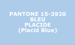 Couleur Bleu placide (Placid Blue) - Pantone®