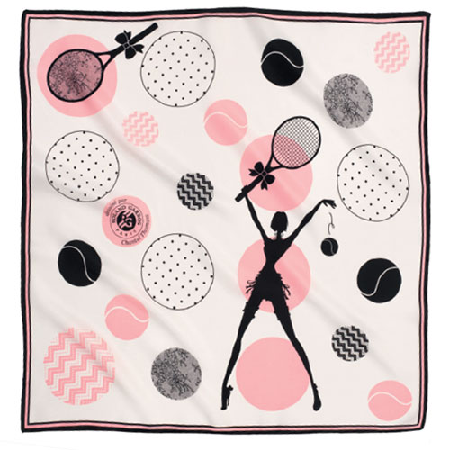 Foulard de la collection capsule 2014 Roland Garros par Chantal Thomass