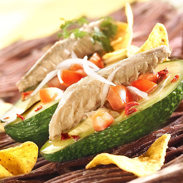 Zoom recette Avocats mexicains et filets de maquereaux en conserve