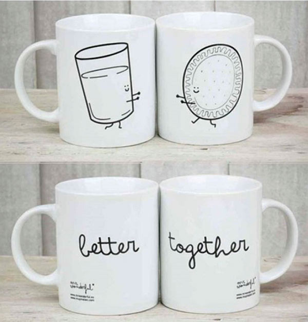 Duo de mugs 'Better Together' Mr Wonderful