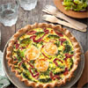 Recette salée sans gluten : tarte fromage chèvre-brocoli, viande des Grisons