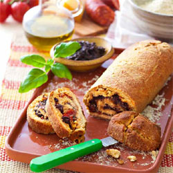 Pizza bread chorizo comté sans gluten Pizza bread chorizo comté sans gluten