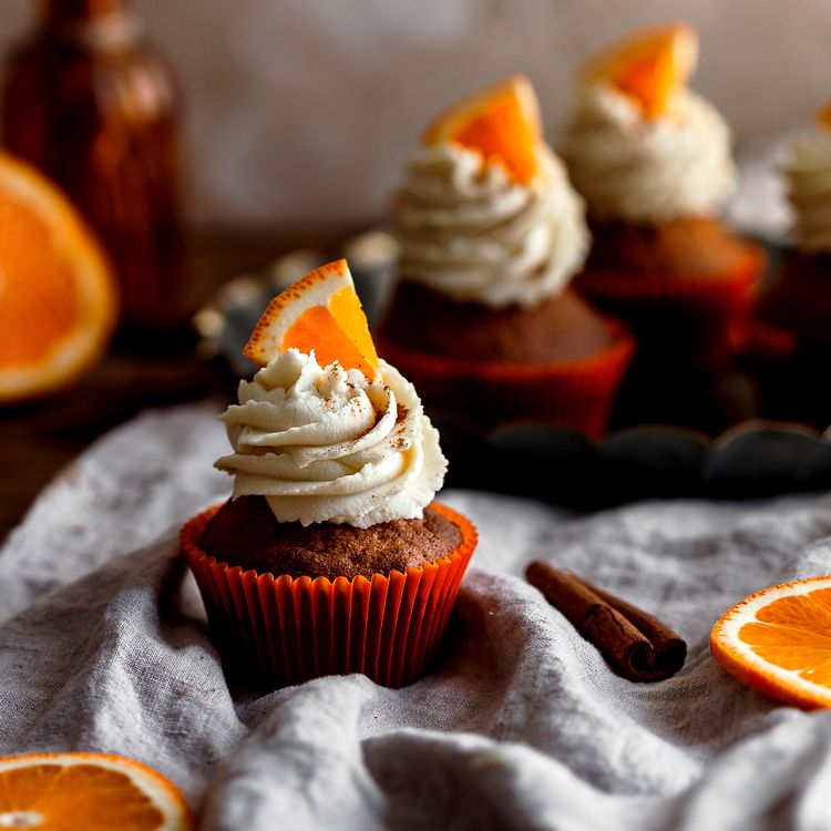 Recette de cupcakes au thé vert orange cannelle