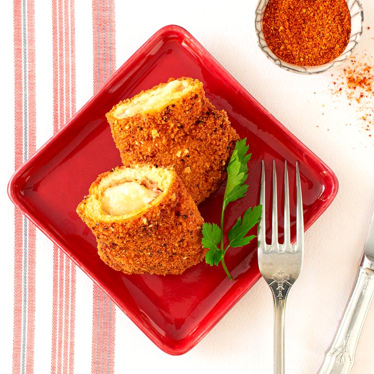 Recette de Cordon Bleu - Poulet ou dinde, jambon de Bayonne, Etorki®