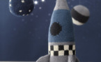 fusée joujou à tricoter - création Phildar