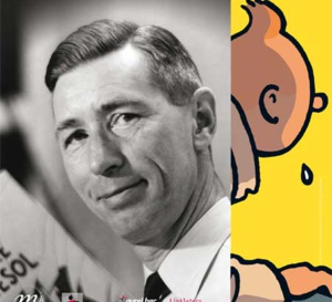 Hergé, le créateur de Tintin et l'inventeur de 'la ligne claire' est célébré à Paris