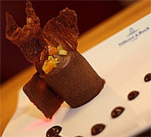 recette Choco Ho la la - Chantilly et tuile en chocolat