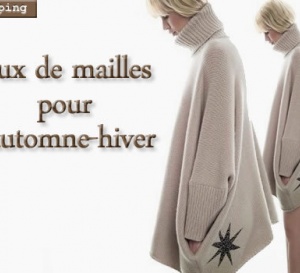 shopping jeux de maille, naturelle, taupe, oversize