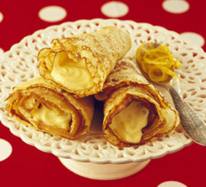 recette  : crêpes à la crème au citron