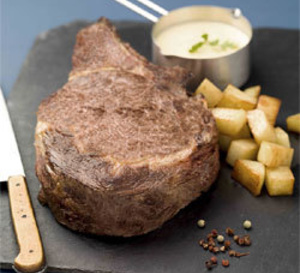 côte de bœuf béarnaise, fondant de pommes de terre par Marc Boissieux