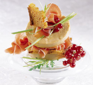 millefeuille mille saveurs au foie gras de canard mi-cuit
