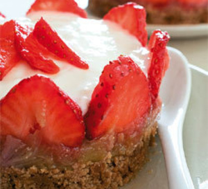 recette : cheesecake à la fraise et aux spéculoos 