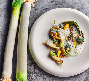 Recette de moules de Bouchot et poireaux de Normandie confits ©VictorMercier_GuillaumeCzerw.