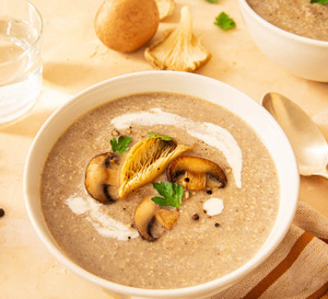 Recette de potage : velouté de champignons