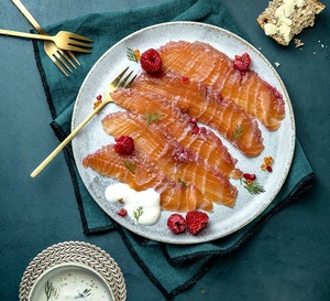 Menu de fête irlandais : saumon gravlax au whiskey irlandais