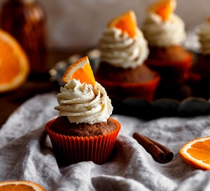 Recette de cupcakes au thé vert orange cannelle