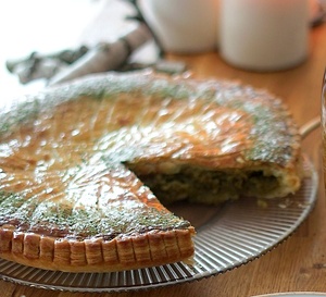 Recette de galette des rois à la frangipane citron et thé matcha