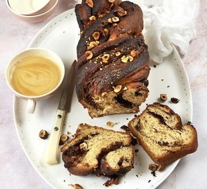 Brioche façon Babka à la pâte à tartiner au chocolat