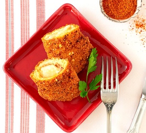 Recette de Cordon Bleu basque - Poulet ou dinde, jambon de Bayonne, Etorki®