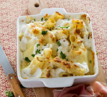 Recette all'italiana - Rigatoni al formaggio e parma (gratin de pâtes aux 4 fromages)