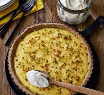 Recette de tarte au citron, aux spéculos et aux pistaches