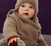 Layette : veste paletot et bonnet pour bébé : explications gratuites