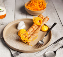 Crêpes au miel, butternut et calvados du chef étoilé David Toutain