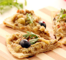 recette aux olives Chef Benjamin Darnaud : Pitza aux Olives d’Espagne 
