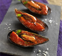 recette : Moules farcies à l’italienne avec sauce tomates semi-sèches