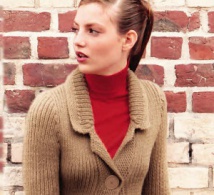 À tricoter : veste trapèze en côtes et point mousse - Explications gratuites