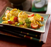Spécial Chine : curry de lotte, tomates cerise et lait de coco
