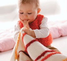 Plaid et doudou à tricoter, explications gratuites