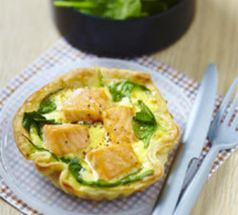 recette pour lunch box de Yannick Alléno : Quiche de Popeye